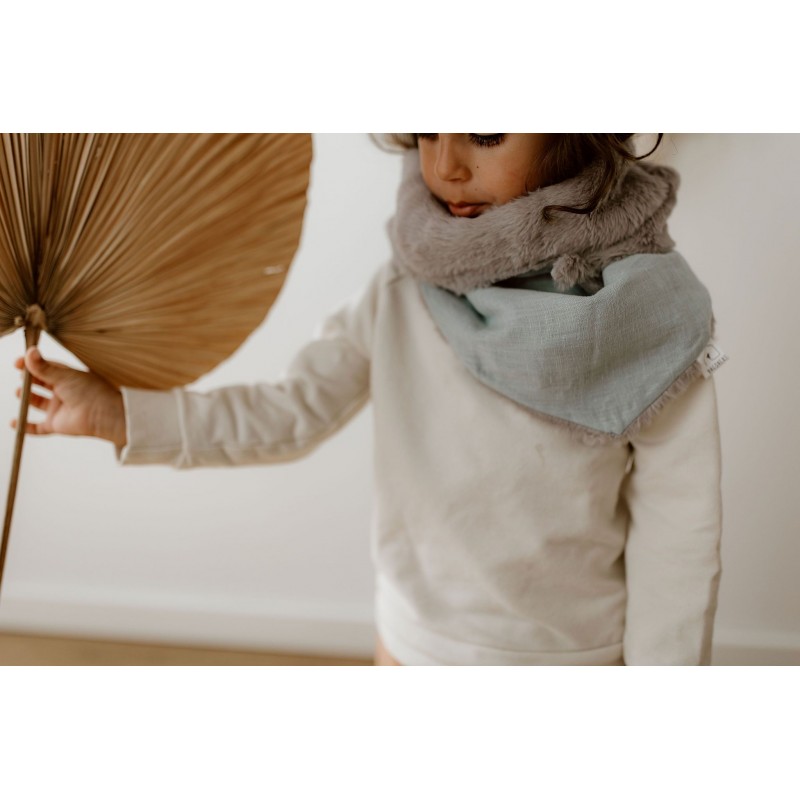 Foulard enfant automne-hiver - Vert Embrun Foulard enfant automne-hiver - Vert Embrun