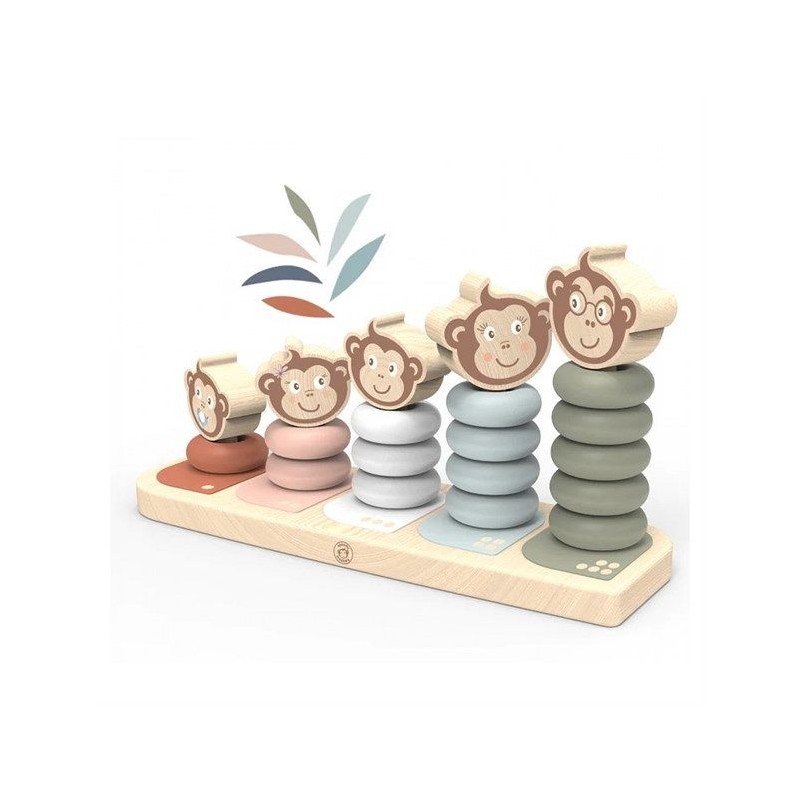 Jeu à empiler - La famille singe Jeu à empiler - La famille singe