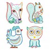 Coloriages à révéler - Animaux de la forêt