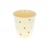Verre petits coeurs foncés