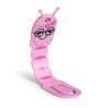 Lampe de lecture et marque page - Chenille rose