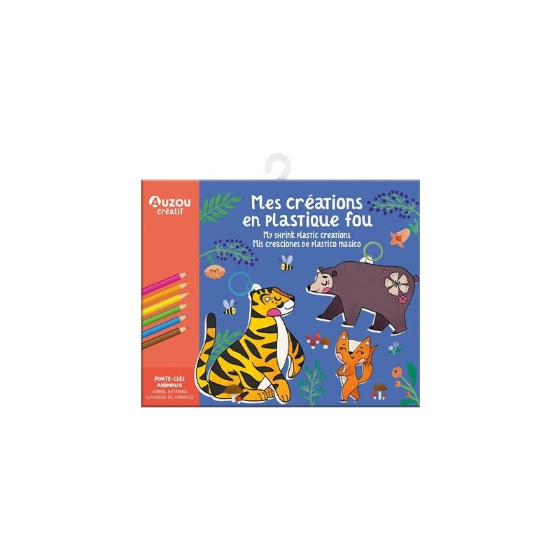 Mes créations en plastique fou - Porte-clés animaux Mes créations en plastique fou - Porte-clés animaux