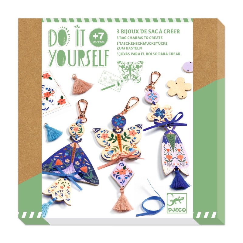 3 bijoux de sac à créer DIY - Butterflies 3 bijoux de sac à créer DIY - Butterflies