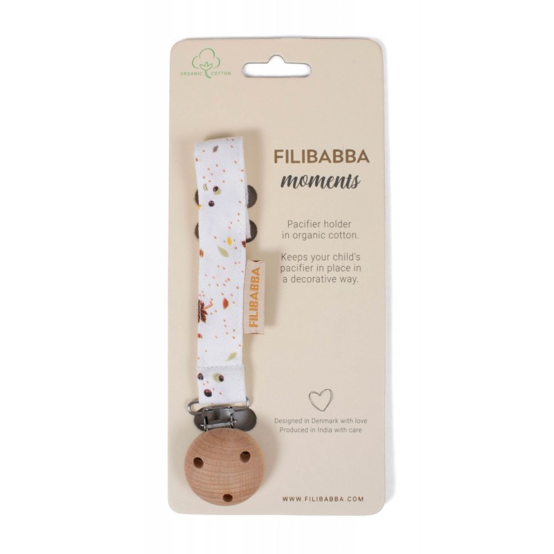 Attache-sucette Filibabba - Châtaigne Attache-sucette Filibabba - Châtaigne