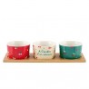 Set de 3 raviers + plateau DUBARO - A l'ombre d'un cerisier
