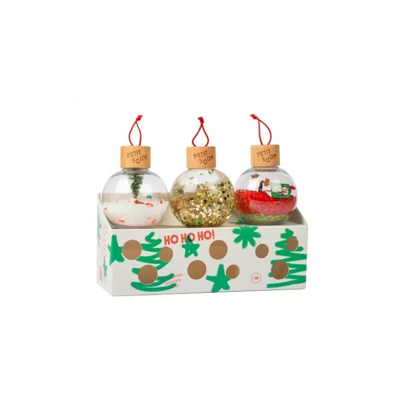 Boules de Noël sensorielles - Set de 3