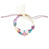 Bracelet Phileine, fleur mauve