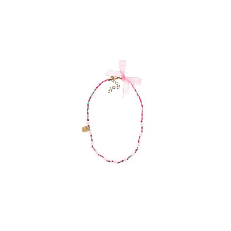 Collier Liene, rose et fleurs Collier Liene, rose et fleurs