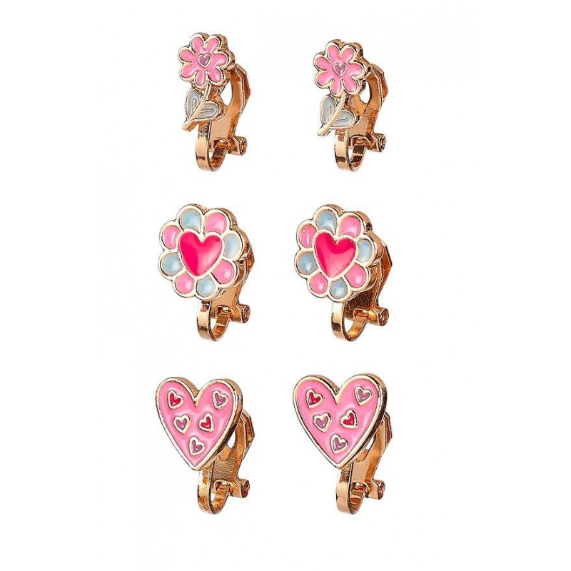 Boucles d'oreilles à clips Fleurs (3 paires) Boucles d'oreilles à clips Fleurs (3 paires)