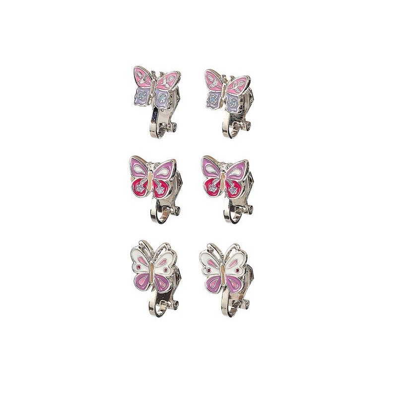 Boucles d'oreilles à clips Papillons (3 paires) Boucles d'oreilles à clips Papillons (3 paires)