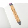 Stylo marque-page à encre effaçable - Régle en bois