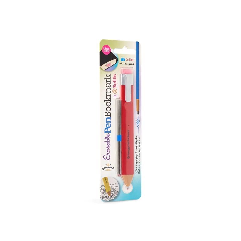 Stylo marque-page à encre effaçable - Rouge Stylo marque-page à encre effaçable - Rouge