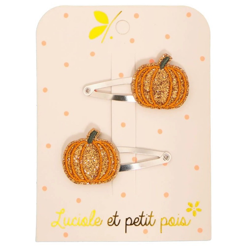 Barrettes citrouille (paire) Barrettes citrouille (paire)