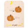 Barrettes citrouille (paire)
