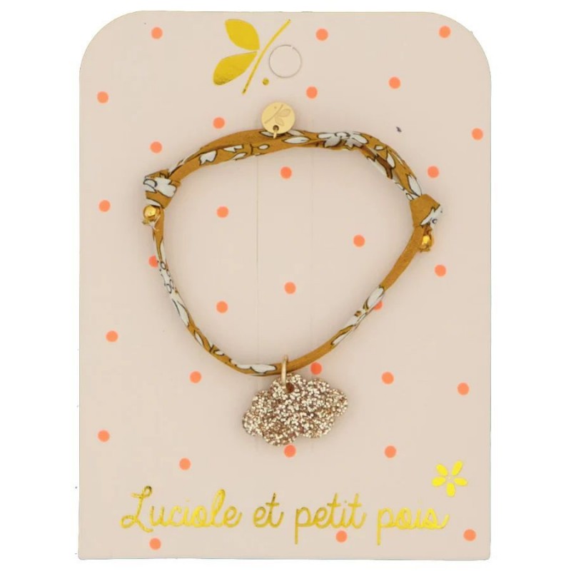 Bracelet Liberty - Capel Moutarde nuage doré Bracelet Liberty - Capel Moutarde nuage doré