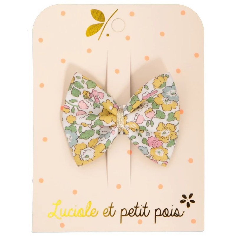 Barrette noeud ruban - Liberty Betsy Ann Lemon Barrette noeud ruban - Liberty Betsy Ann Lemon
