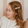 Barrette quatre coeurs en acétate