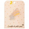 Barrette étoile filante en acétate - Nacre, glitter