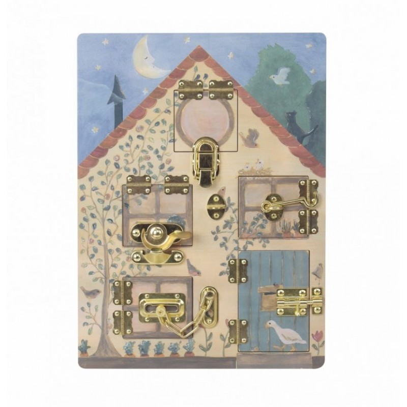 Maison des lapins- tableau activités avec verrous