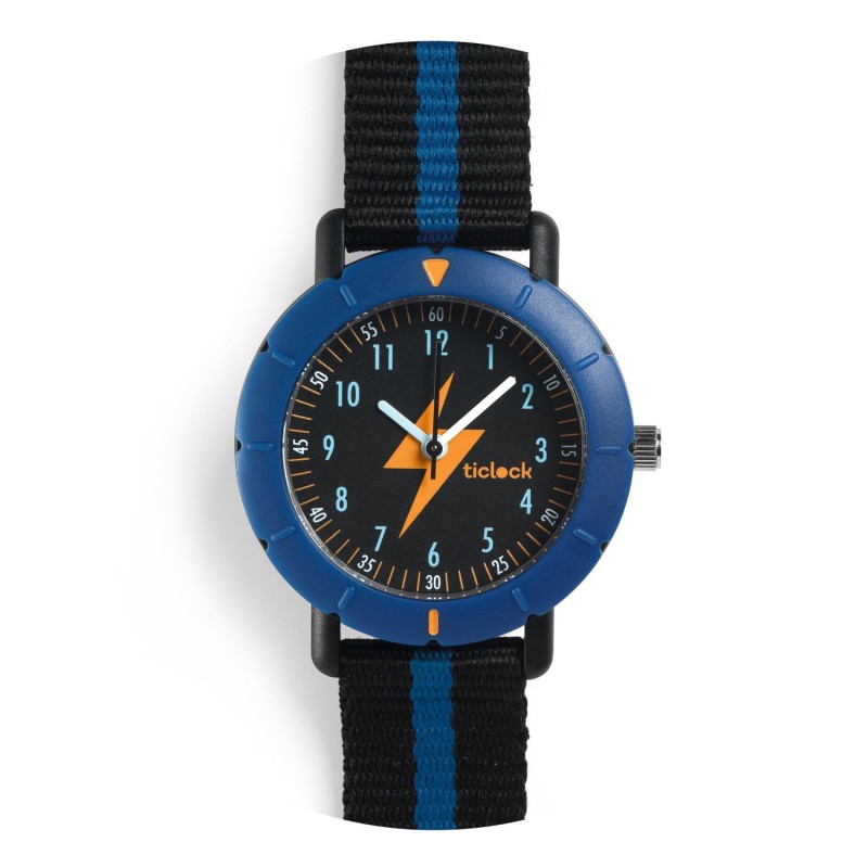 Montre cadran roratif Ticlock - Flash blue Montre cadran roratif Ticlock - Flash blue