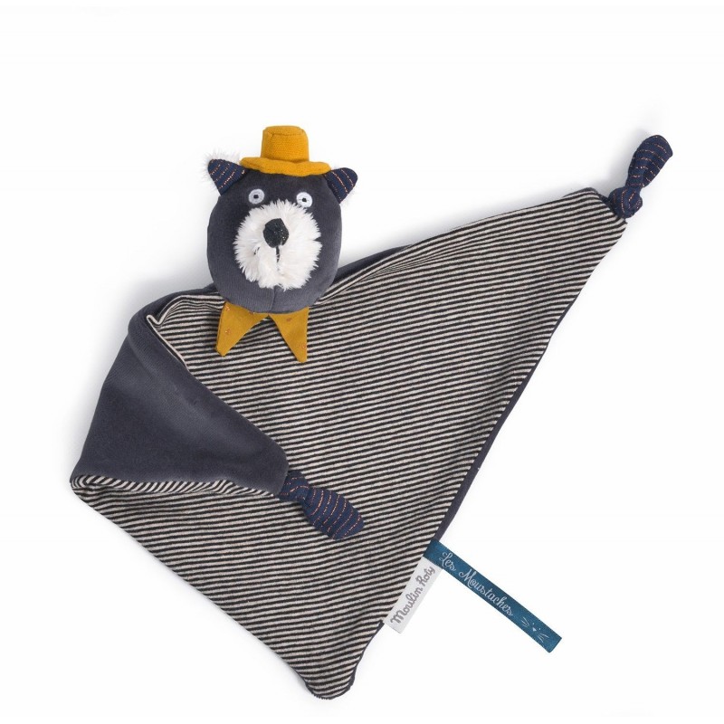 Doudou chat gris Alphonse - Les Moustaches Doudou chat gris Alphonse - Les Moustaches
