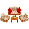 Canapé, 2 fauteuils et table - Sylvanian Families