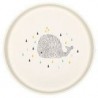 Assiette en bambou Little Water Baleine