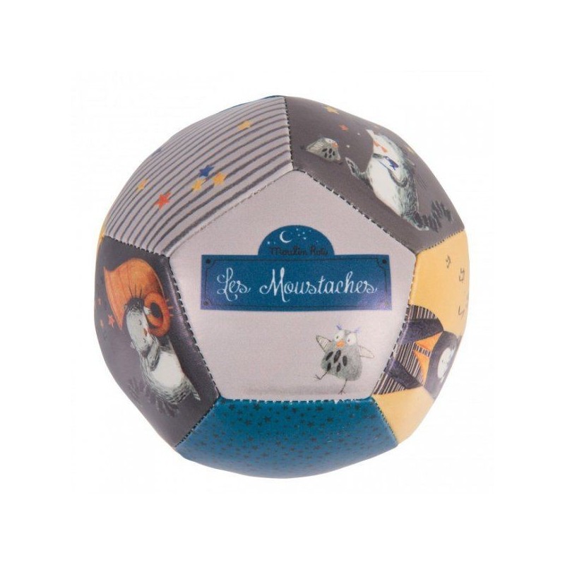 Ballon souple 10 cm - Les Moustaches Ballon souple 10 cm - Les Moustaches