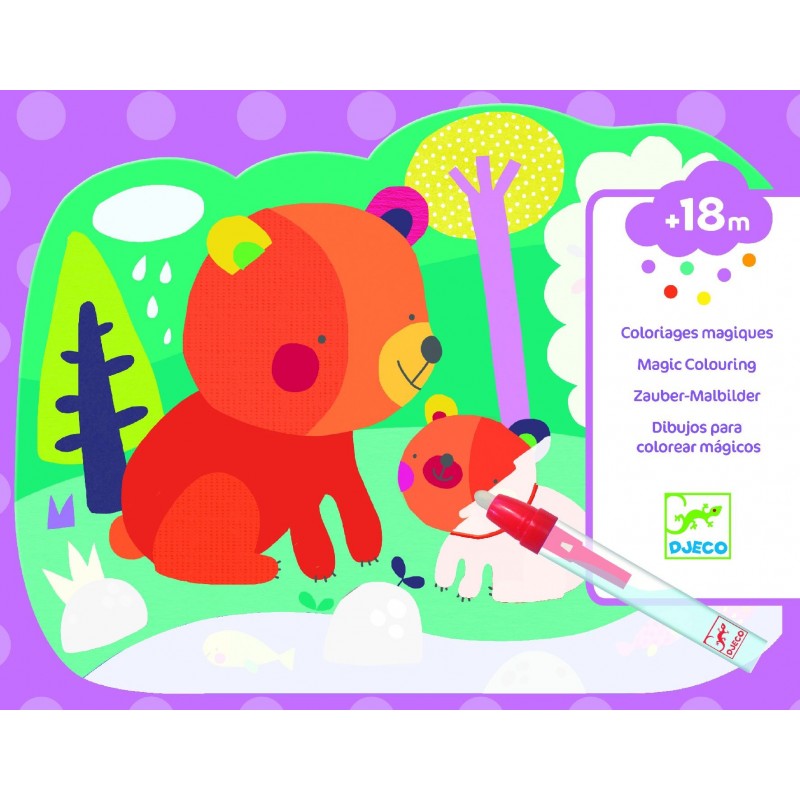 Coloriage magique - Caché dans les bois Coloriage magique - Caché dans les bois