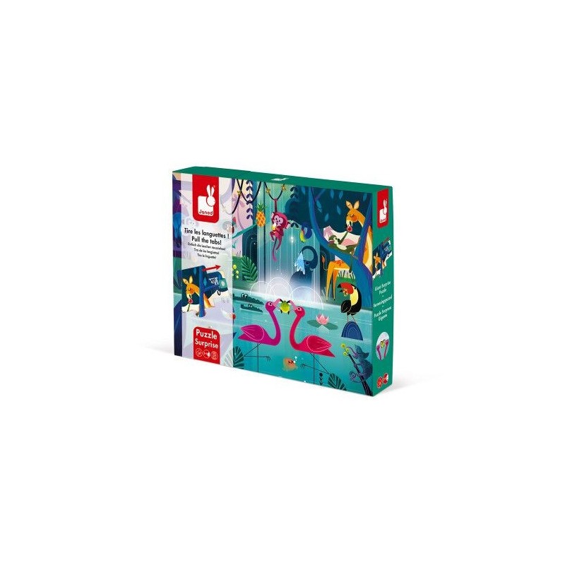 Puzzle surprise Festin dans la jungle 20 pcs Puzzle surprise Festin dans la jungle 20 pcs