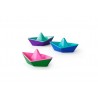 Bateaux origami à changement de couleurs