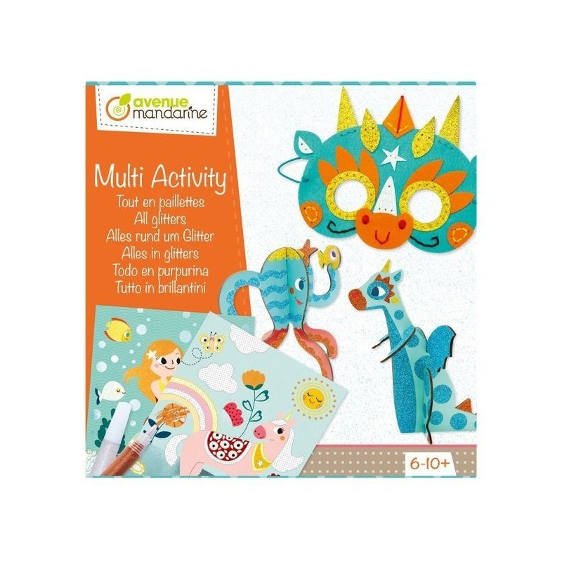 Coffret créatif multi-activités - Tout en paillettes Coffret créatif multi-activités - Tout en paillettes