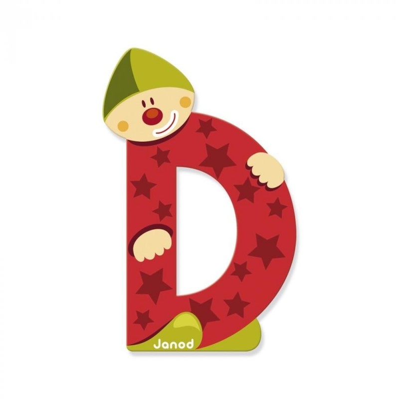 Lettre clown D Lettre clown D