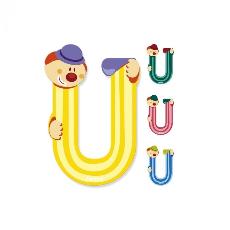 Lettre clown U Lettre clown U