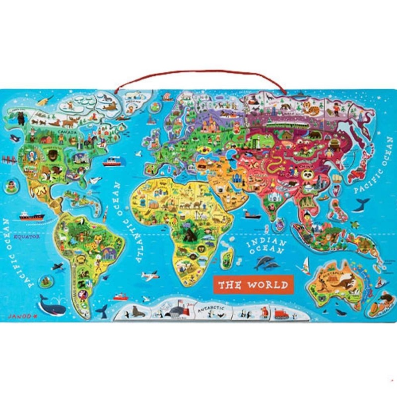 Puzzle monde magnétique Puzzle monde magnétique