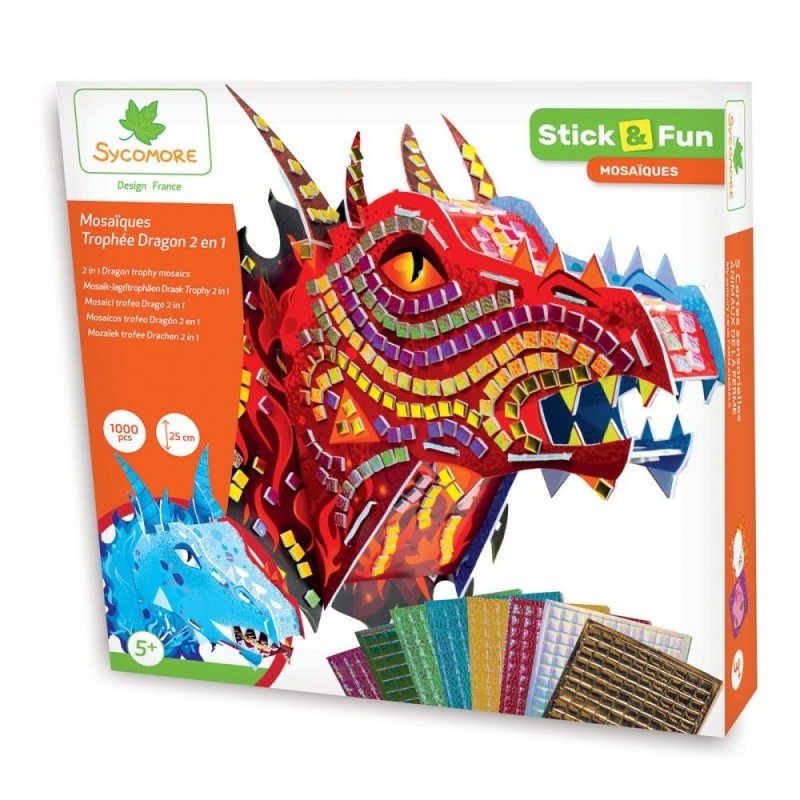 Trophée Dragon 2 en 1 - mosaïques de 1000 pièces Trophée Dragon 2 en 1 - mosaïques de 1000 pièces