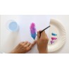 Plumes en tout genre - Peinture sur plumes