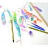 Plumes en tout genre - Peinture sur plumes